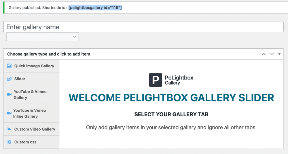 pelightbox gallery shortcode 