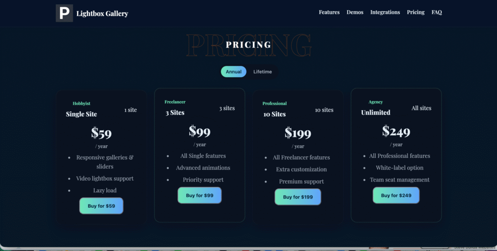 Pelightbox gallery pro