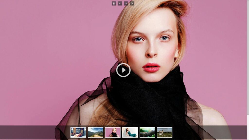 video gallery with lightbox