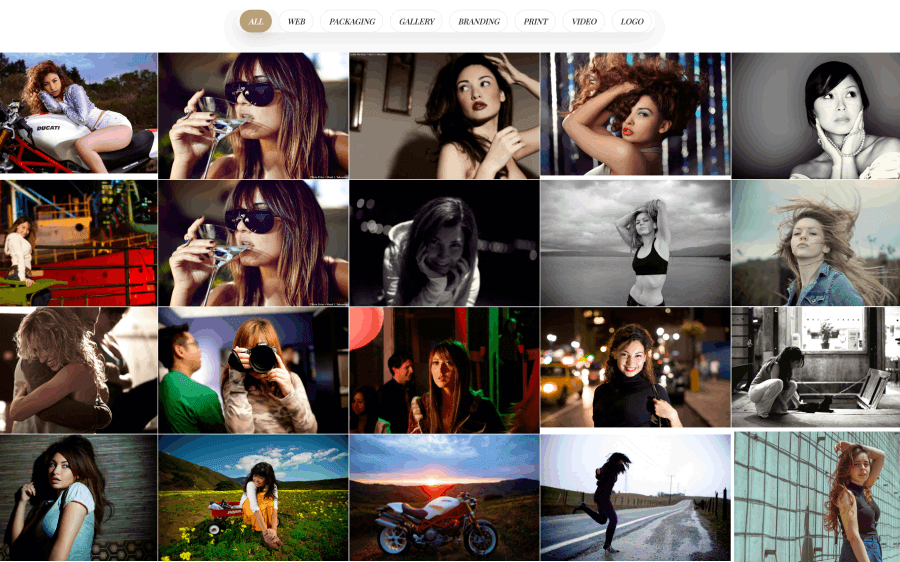 Portfolio website built with the Ella WordPress theme
