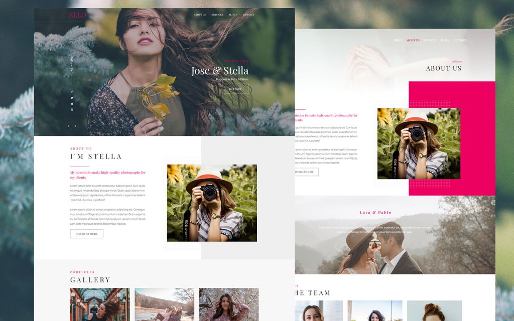 Ello Photography WordPress Theme 